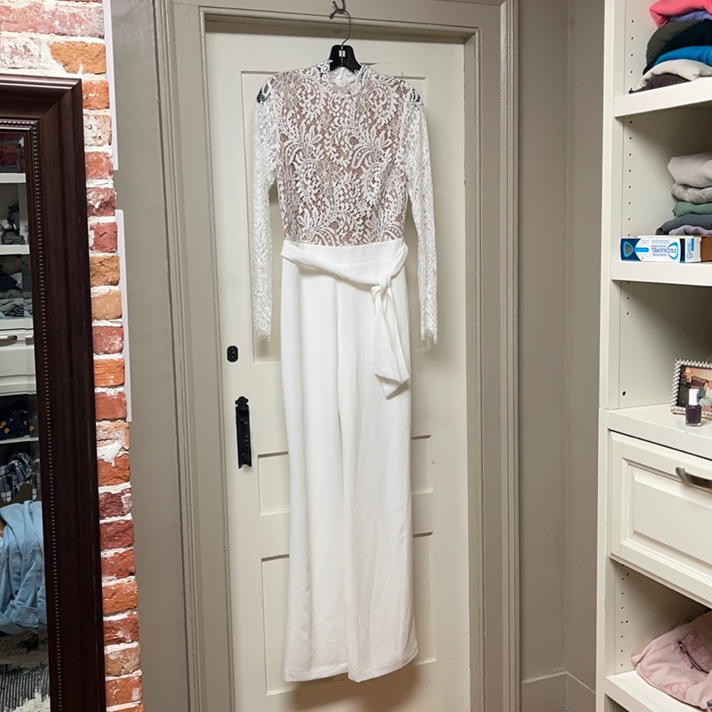Stunning MISHA Milk lace jumpsuit.
